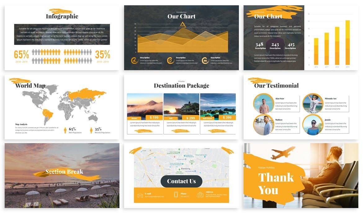 旅游公司&旅行社服务介绍Keynote幻灯片模板 Exploid – Travel Keynote Template插图(3)