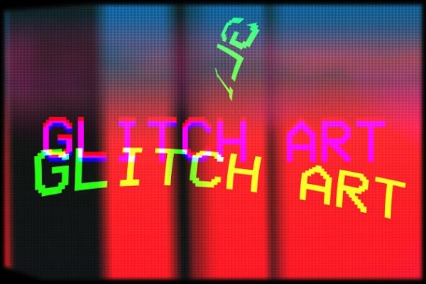 故障艺术效果PS动作 Glitch Art Creation Kit