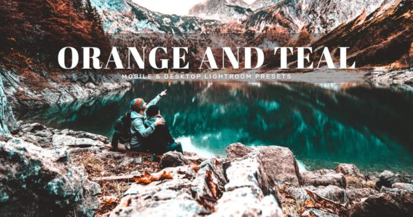 橙色＆茶色照片后期处理调色滤镜LR预设 Orange And Teal Mobile &amp; Desktop Lightroom Presets