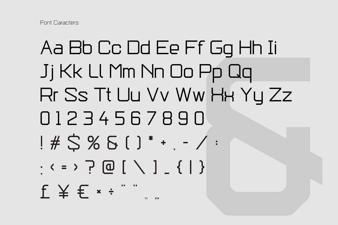 现代的、功能性的无衬线字体 Epicoff Typeface插图(4)