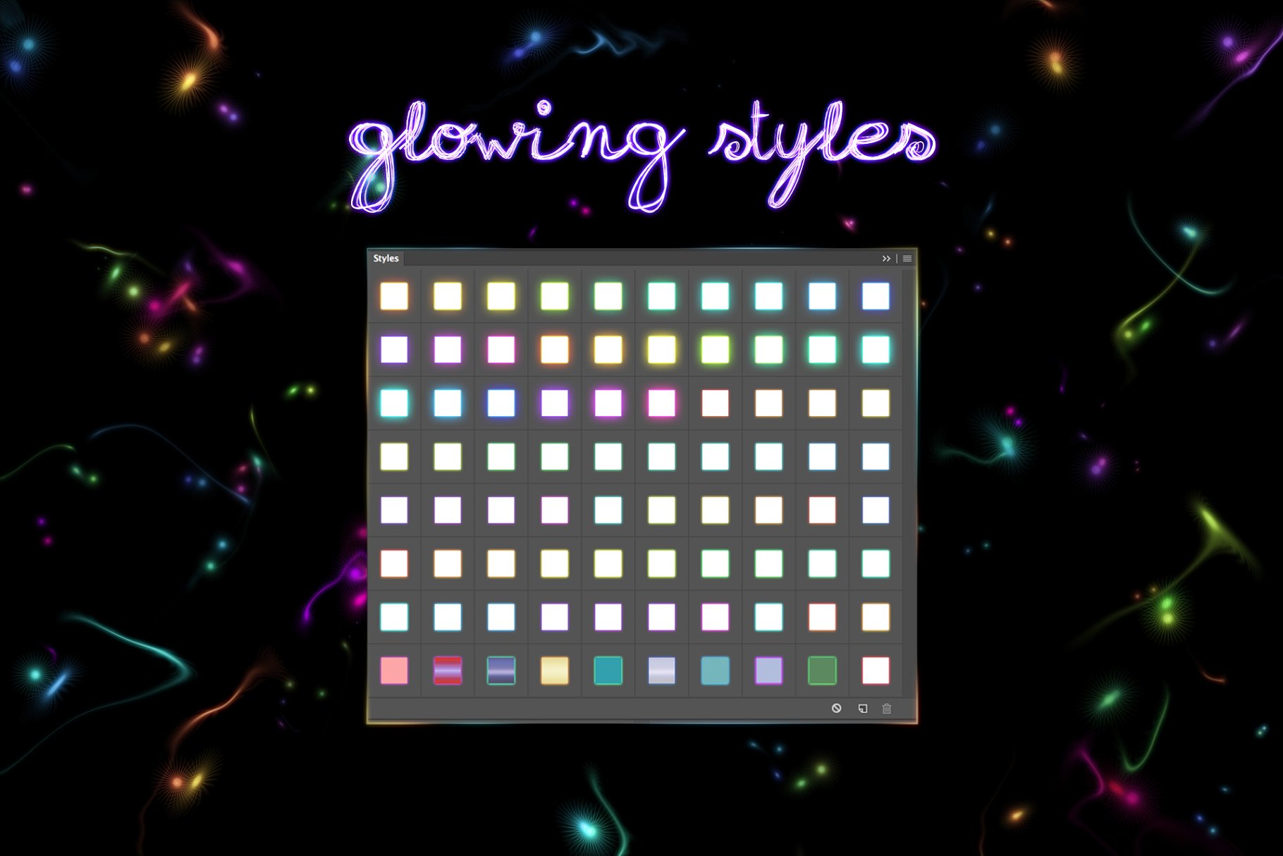 粒子光线背景PS笔刷 Lights & Particles – Photoshop Pack插图(8)