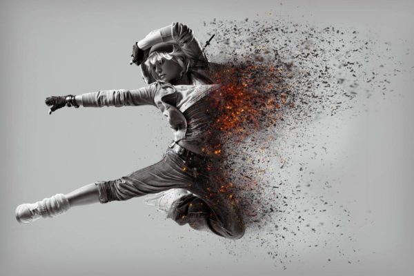 局部灰烬湮灭效果PS动作 Ashes n Embers Photoshop Action