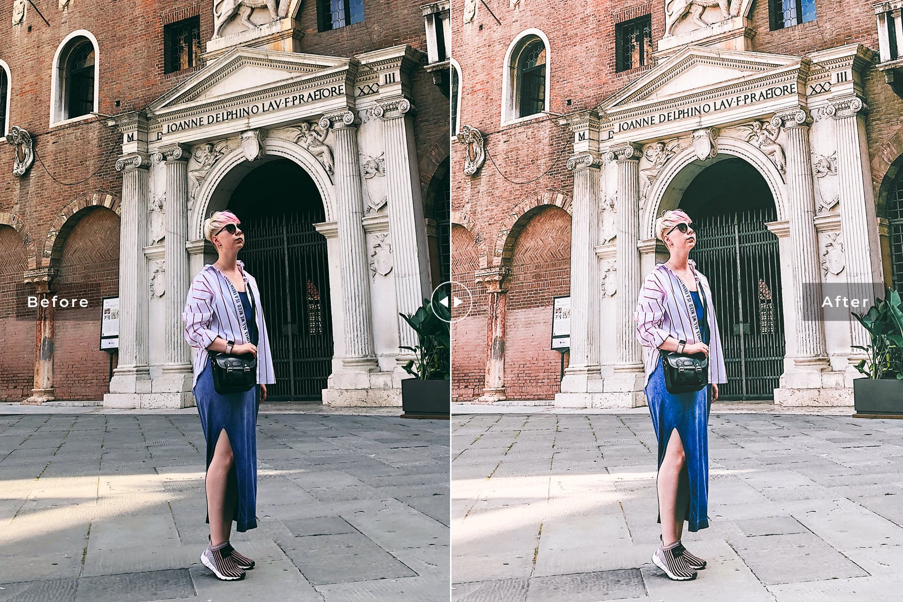 旅游街景拍摄后期处理暖色系调色LR预设 Verona Mobile & Desktop Lightroom Presets插图(5)