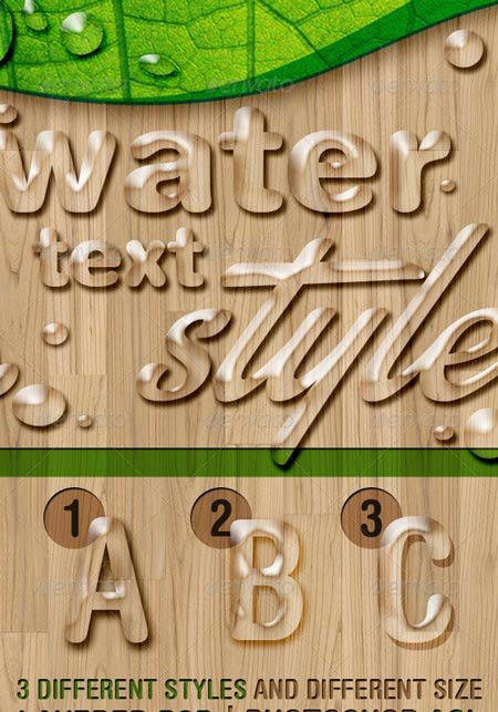 水滴PHOTOSHOP图层样式下载[PSD]插图