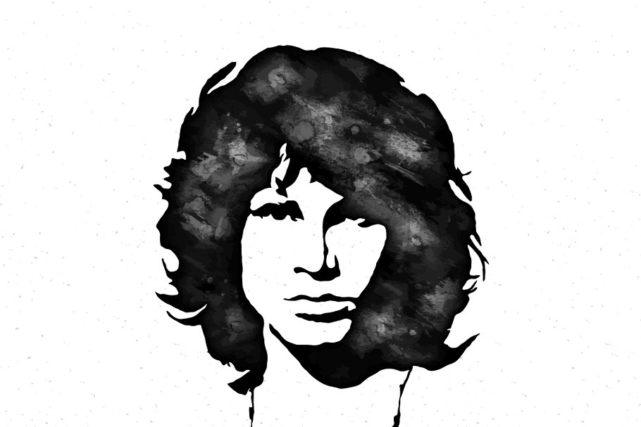 中国风水墨主题墨迹AI图层样式 Illustrator Black Ink Effect Vector插图(4)