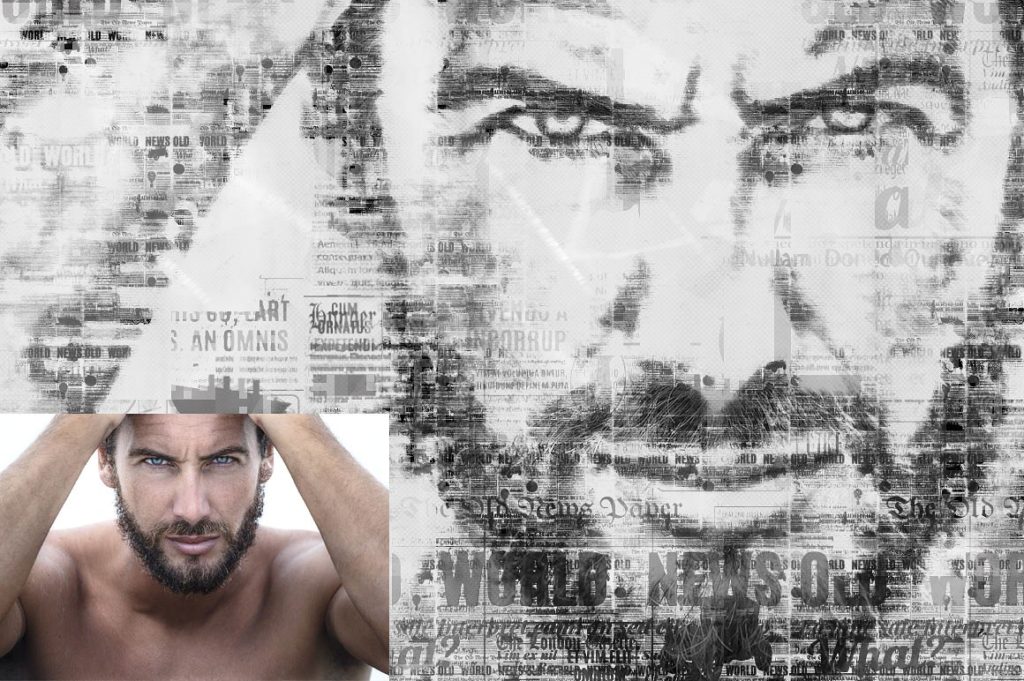 印刷报纸特效PS动作下载[PAT, ATN]插图(4)