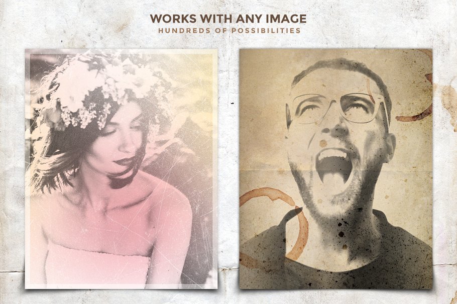 复古嬉皮文化艺术模板 Vintage Hipster Art Templates Bundle插图(23)