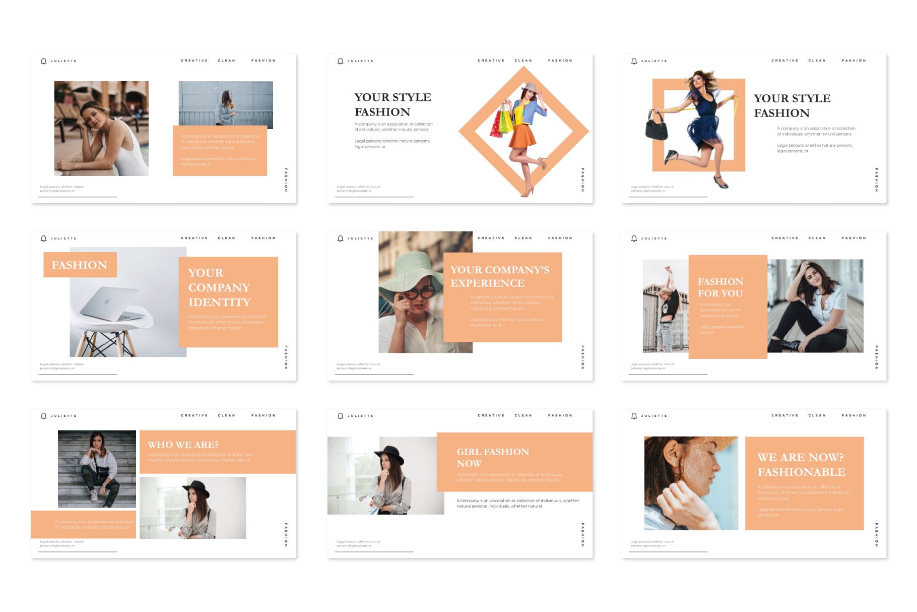 时尚服饰品牌介绍Keynote演示文稿模板 JULIETTE – Keynote Template插图(3)