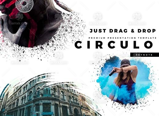 CIRCULO–独特水墨风格ppt模板下载[keynote]