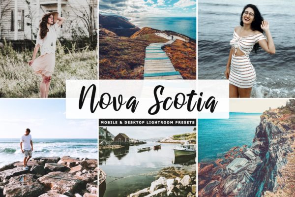 唯美深色对比色调照片后期处理素材库精选LR预设 Nova Scotia Mobile &amp; Desktop Lightroom Presets