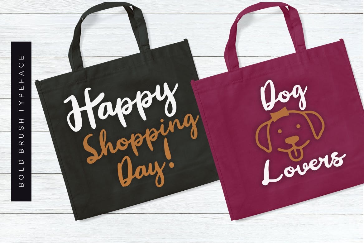 英文画笔粗笔画书法字体 Ginalys Bold Brush插图(2)