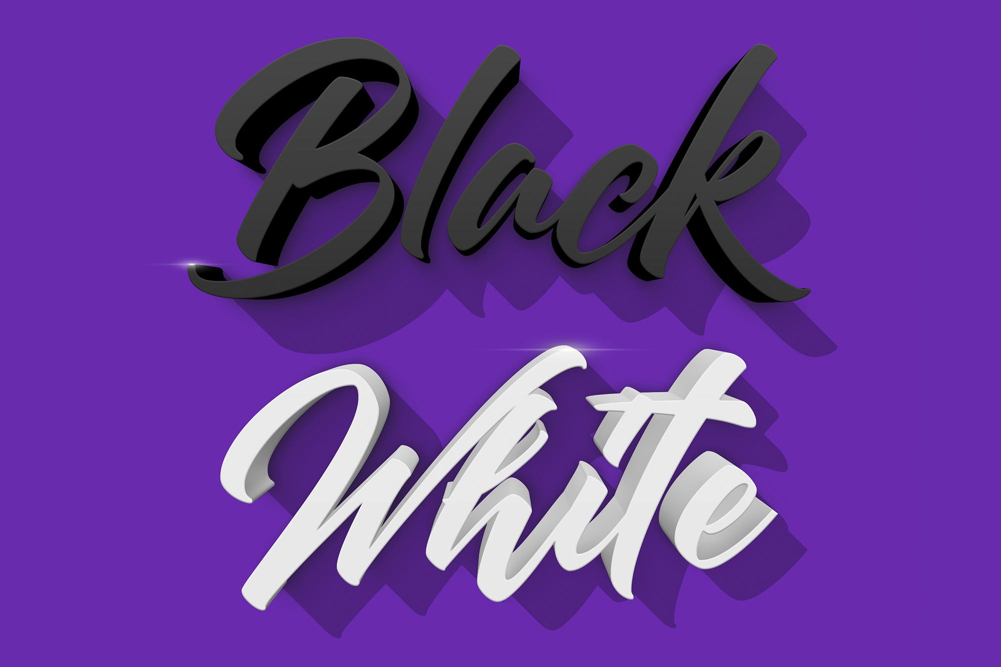 精美3D立体字体特效智能样式PSD分层模板插图(4)