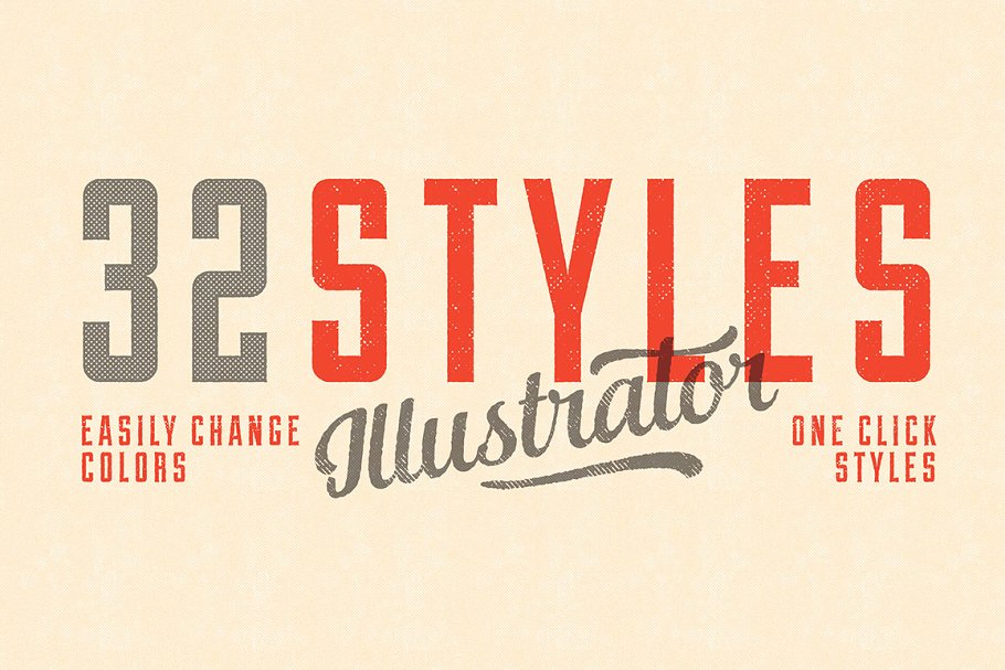 磨损怀旧色调字体效果PS样式 Old Tones插图(4)