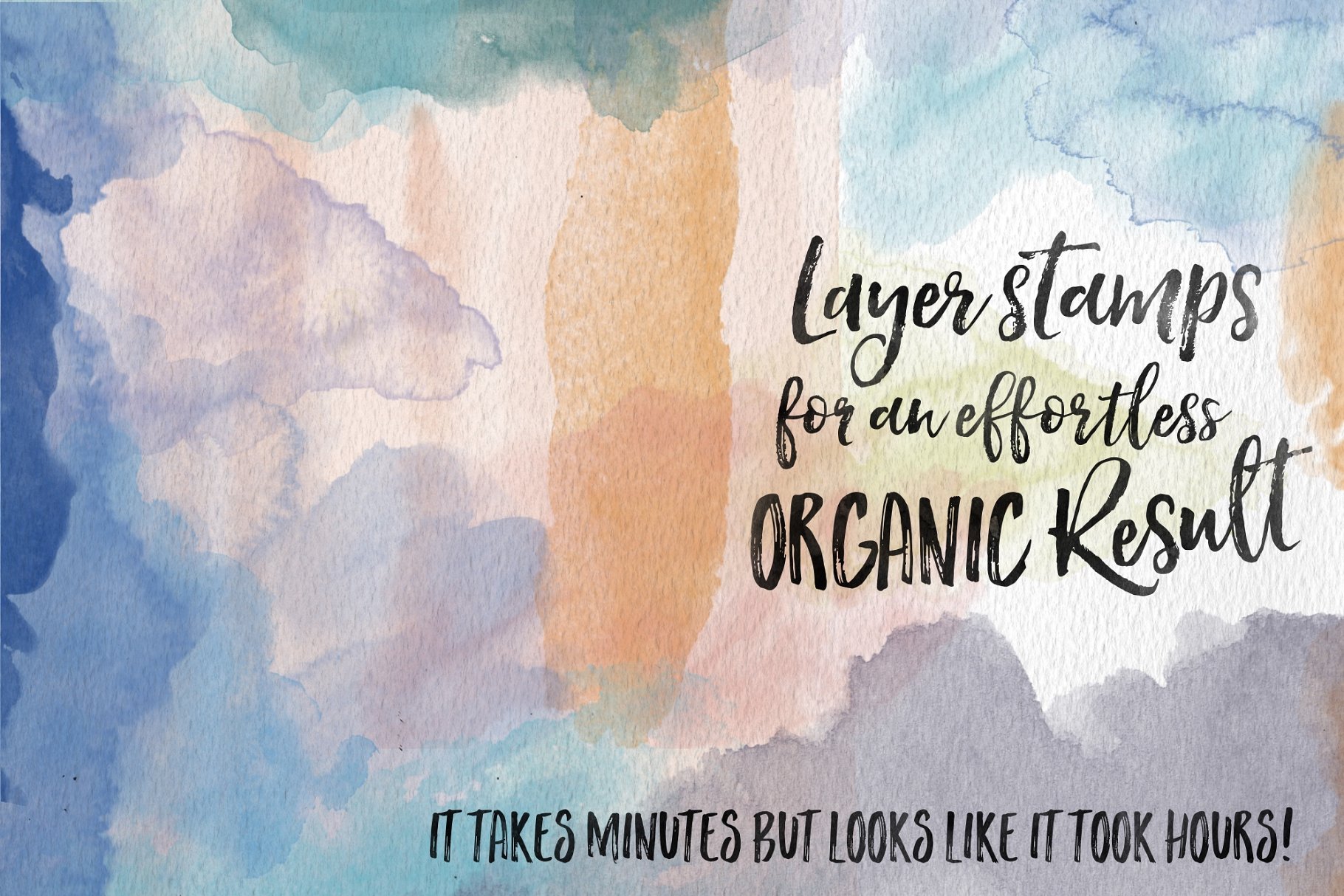 Procreate应用专用水彩印章笔刷 Watercolor Stamps for Procreate插图(4)