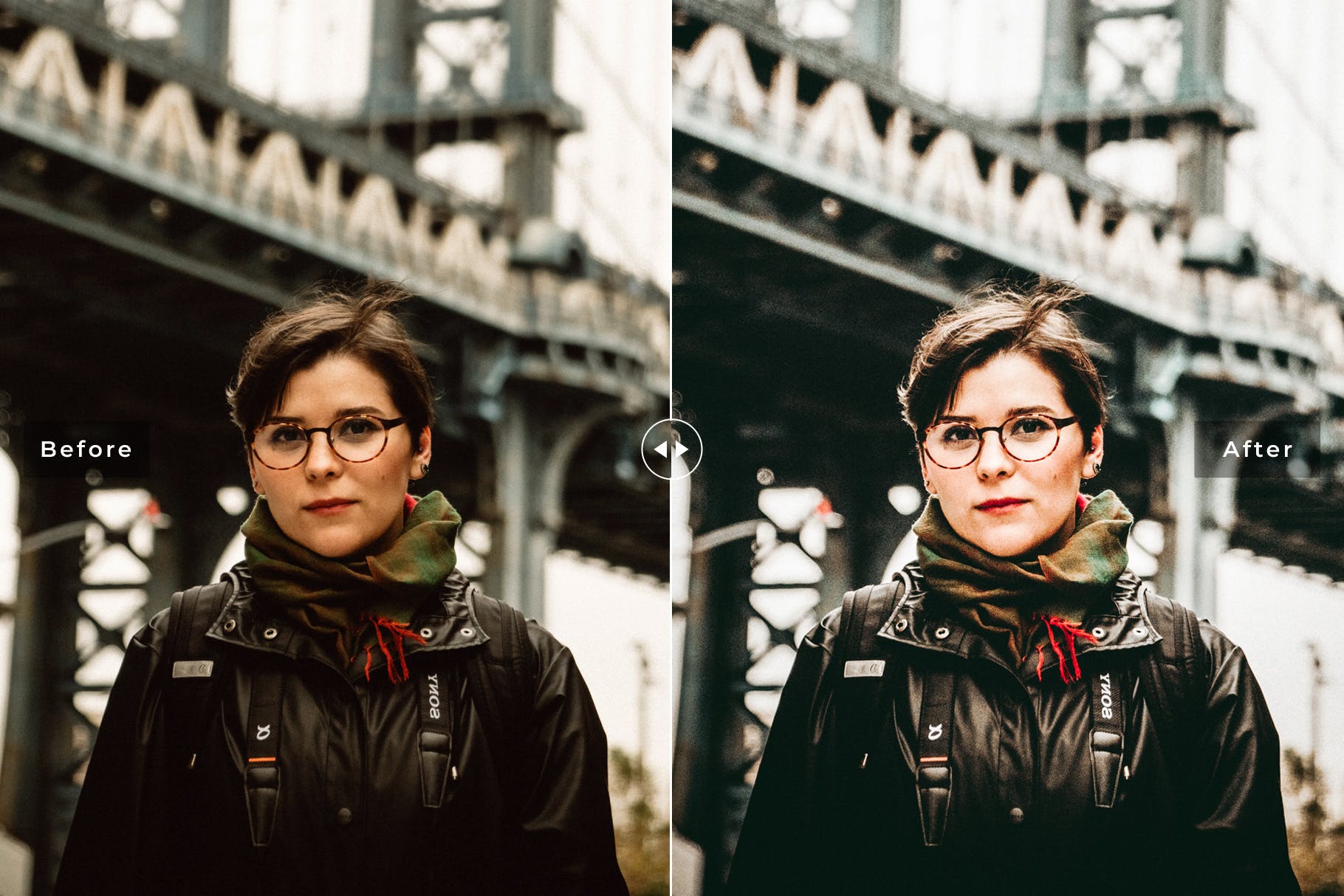 自然暖色调肖像摄影后期处理LR预设 Brooklyn Mobile & Desktop Lightroom Presets插图(3)