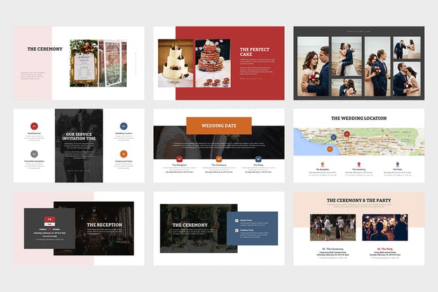 浪漫婚礼庆典策划Google Slides幻灯片模板 Ruvina : Wedding Ceremony Planner Google Slides插图(2)