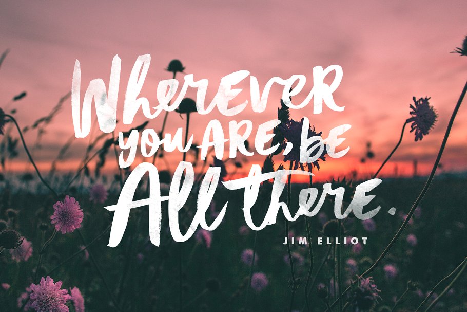 一组质朴有魅力的手绘字体组合  The Wayfaring Font Duo插图(1)