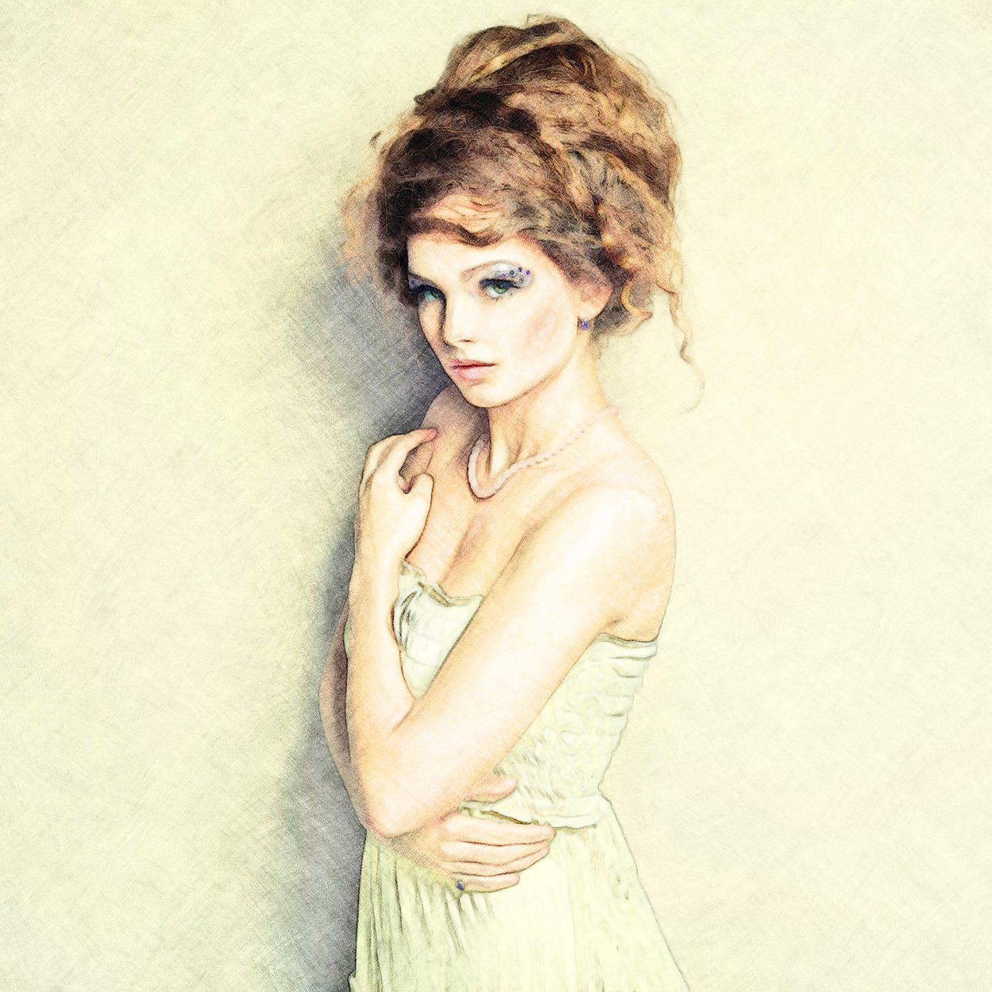 逼真彩色铅笔素描效果PS动作下载 Soft Pencil Sketch CS2+ Photoshop Action插图(1)