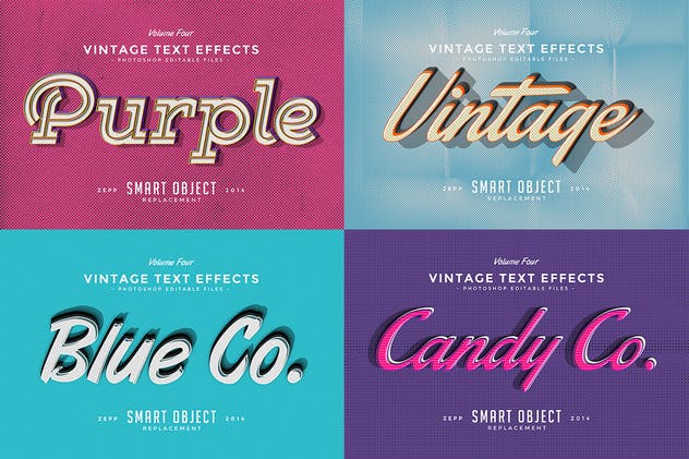 经典复古文本图层样式v4 Vintage Text Effects Vol.4插图(3)