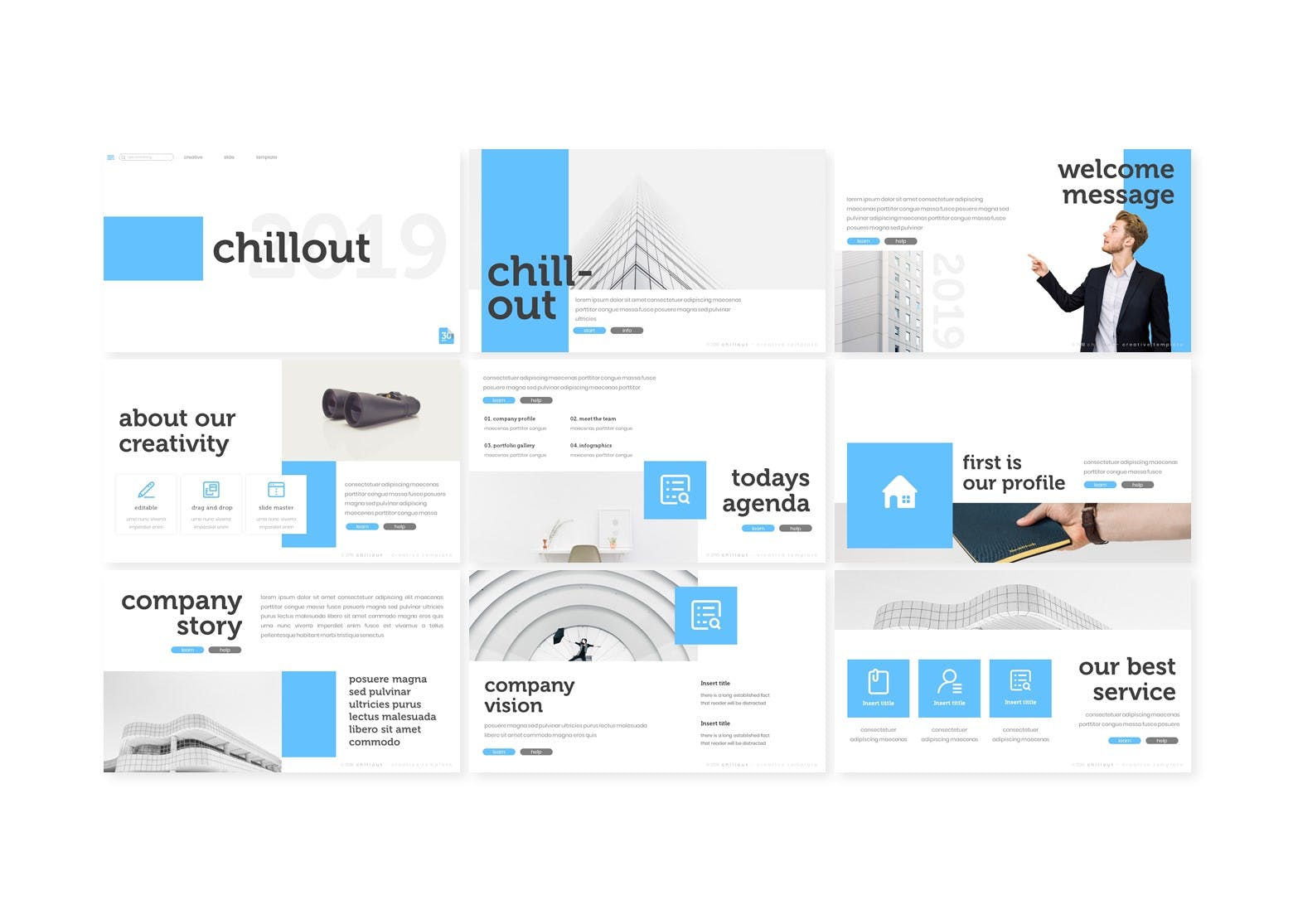 公司简介公司业务介绍PPT幻灯片模板 Chillout – Powerpoint Template插图(1)