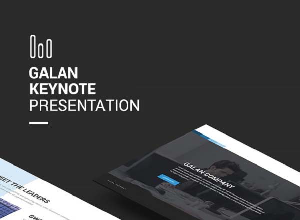 极简的加兰主题演讲PPT模板