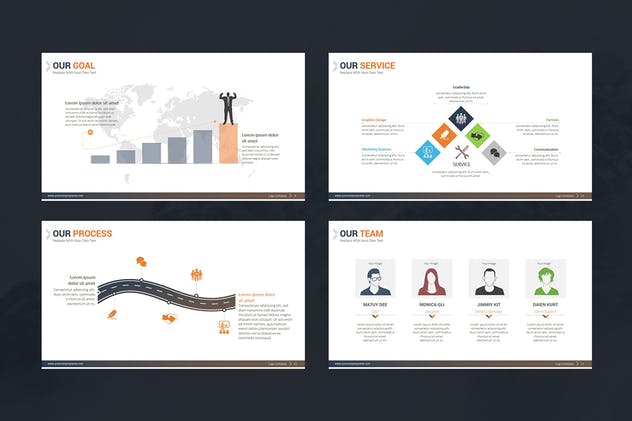 企业和商业宣传Keynote幻灯片模板 Moory Company Keynote Templates插图(3)