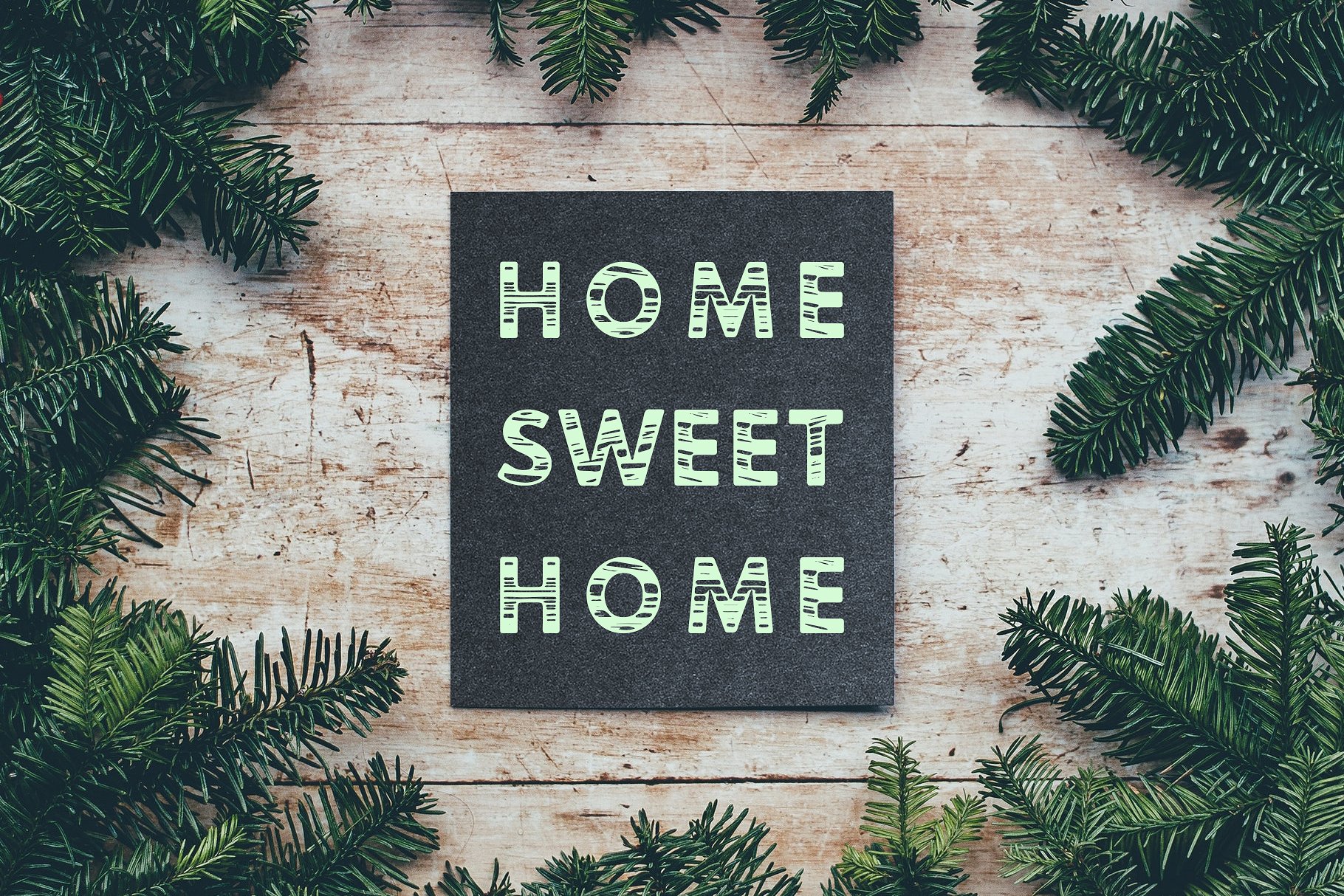 木纹无衬线英文字体 Timber Hitch Font + Nature Designs插图(6)