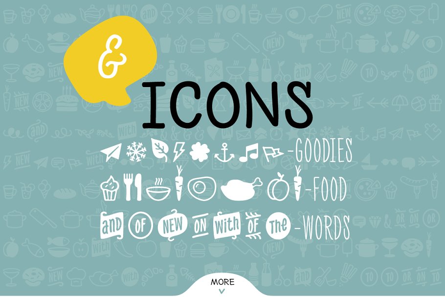 96种不同手工英文字体及图标集合 96 Handmade Fonts插图(3)