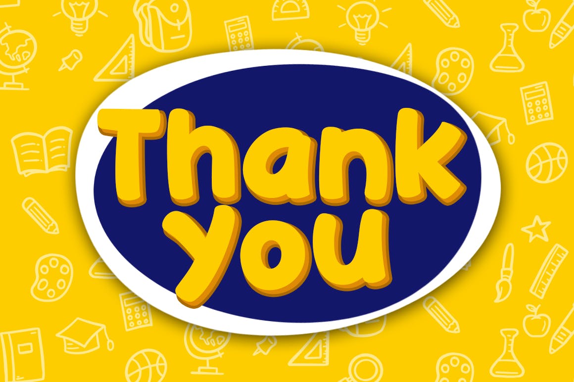 校园相关设计适用的可爱无衬线英文字体下载 Happy School Font插图(6)