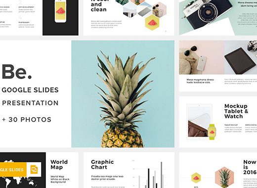 谷歌 Slides PPT模板+30张高清图片下载[PPTX,JPG]