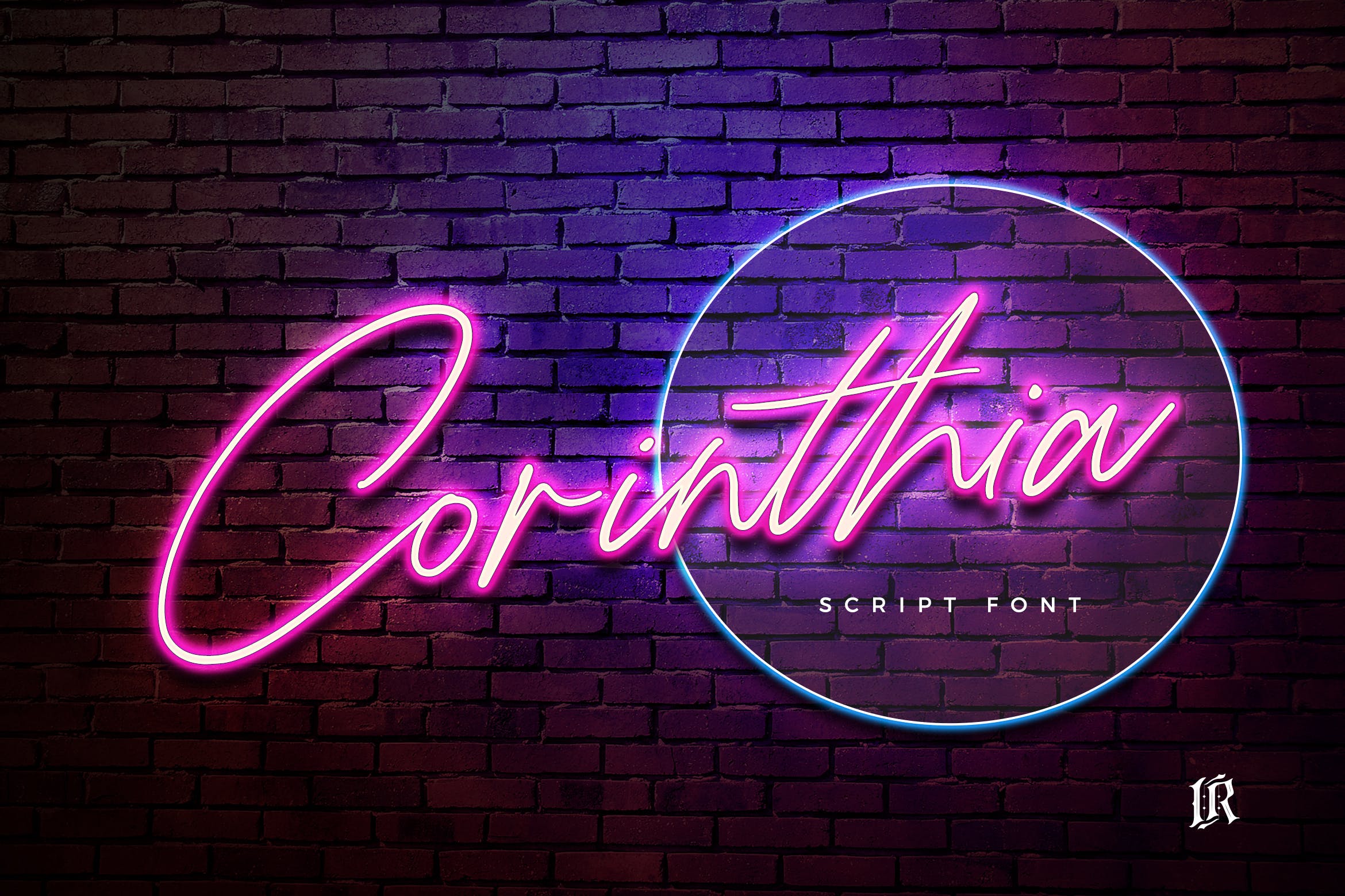 手工制作英文签名书法字体 Corinthia Font插图