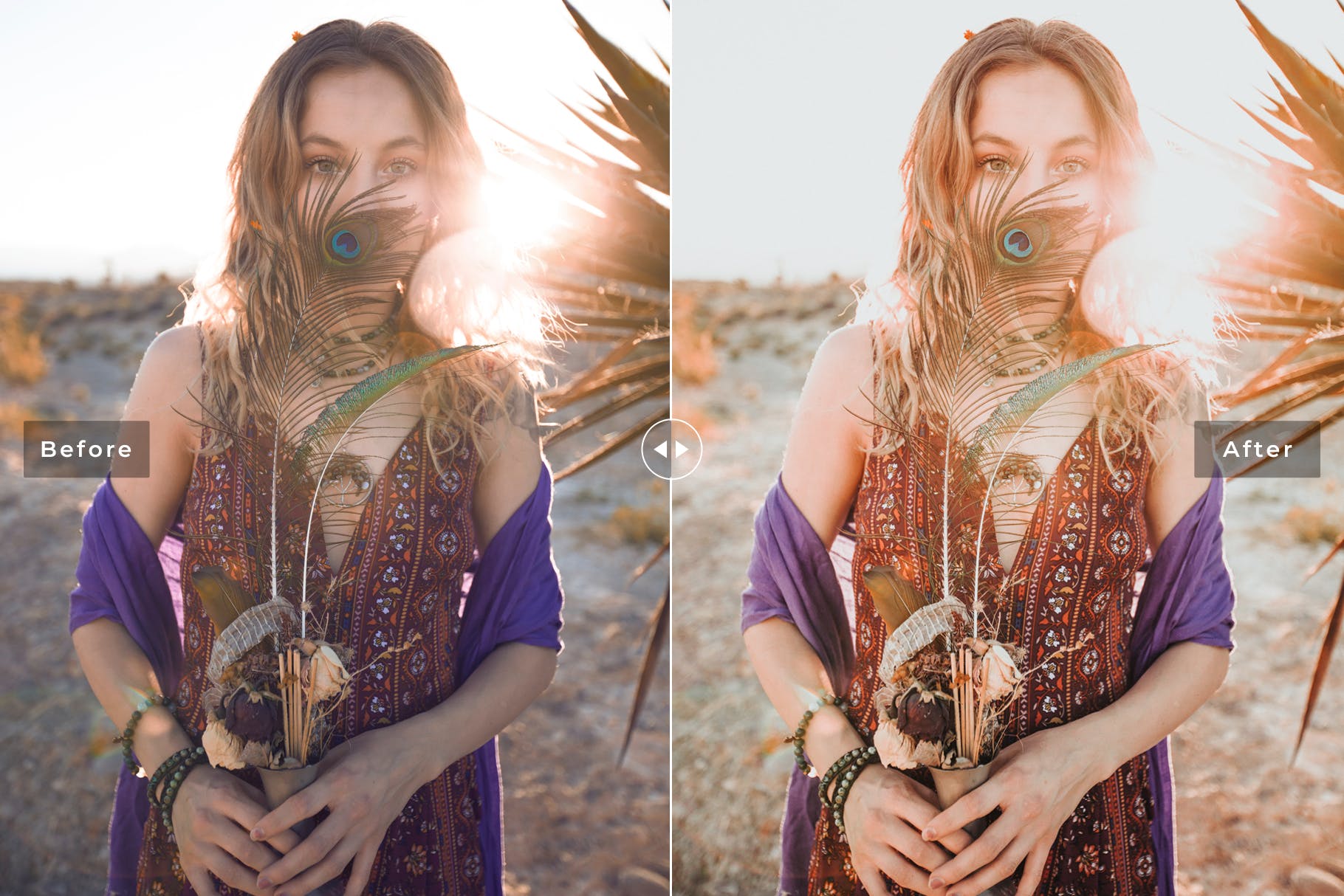 小资风格肖像摄影LR调色预设 Boho Tones Mobile & Desktop Lightroom Presets插图(2)