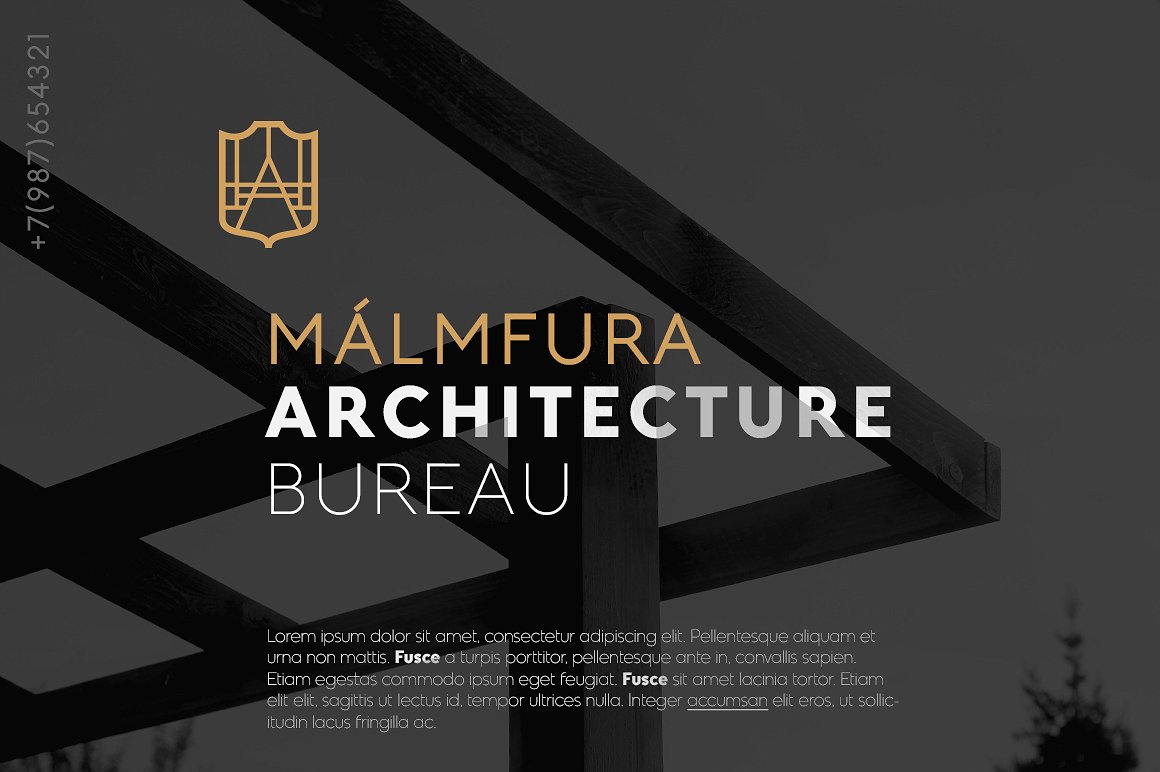 几何形状无衬线字体 Kontora typeface插图(5)