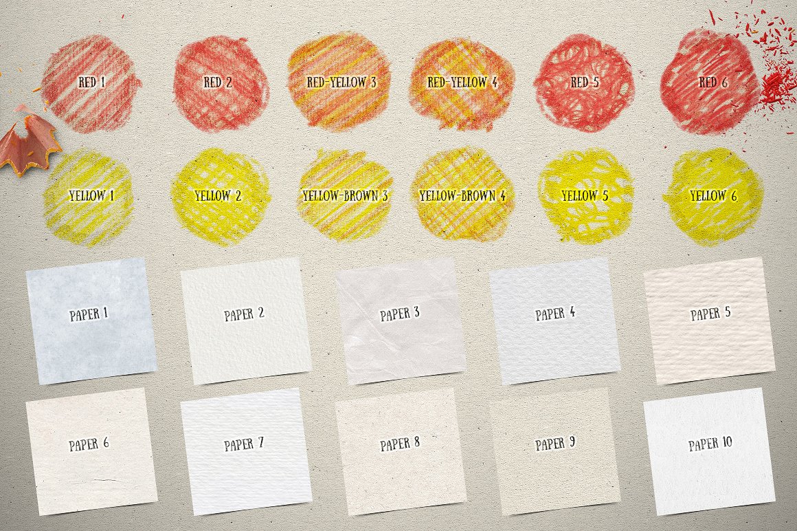 PS 图层样式彩色铅笔盒 COLOUR PENCIL BOX Photoshop Styles插图(4)