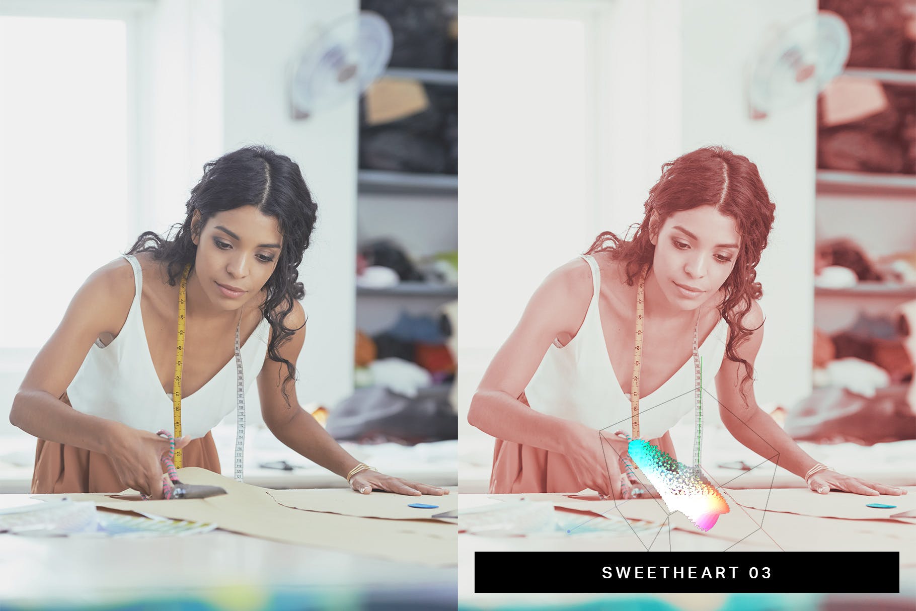 50款粉色/棕色/开心果绿混合色调照片后期处理素材库精选LR预设 50 Neapolitan Lightroom Presets LUTs插图(4)