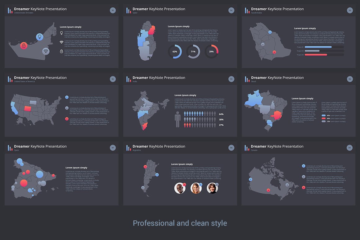 100多个独特内容的3种预制色彩的高端时尚商务商业质感的keynote幻灯片演示模版（ key）插图(10)