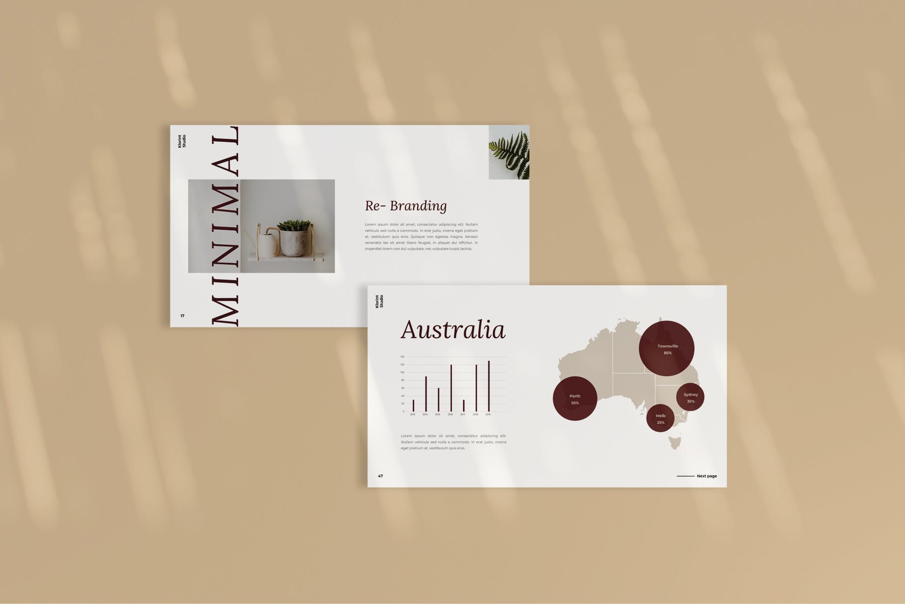 简约时尚风产品发布/项目融资谷歌幻灯片设计模板 Klorint Google Slides插图(2)