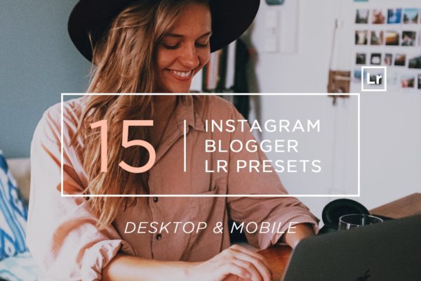 15款Instagram/Blogger照片贴图调色处理素材库精选LR预设 15 Instagram Blogger Lightroom Presets + Mobile