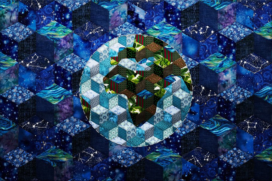 创意拼凑效果PS笔刷&图层样式合集 PATCHWORK Effect Photoshop TOOLKIT插图(17)