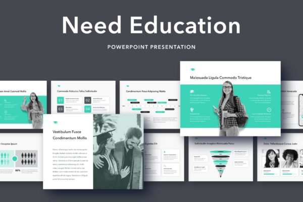 教育行业适用的高级PPT模板下载 Need Education PowerPoint Template