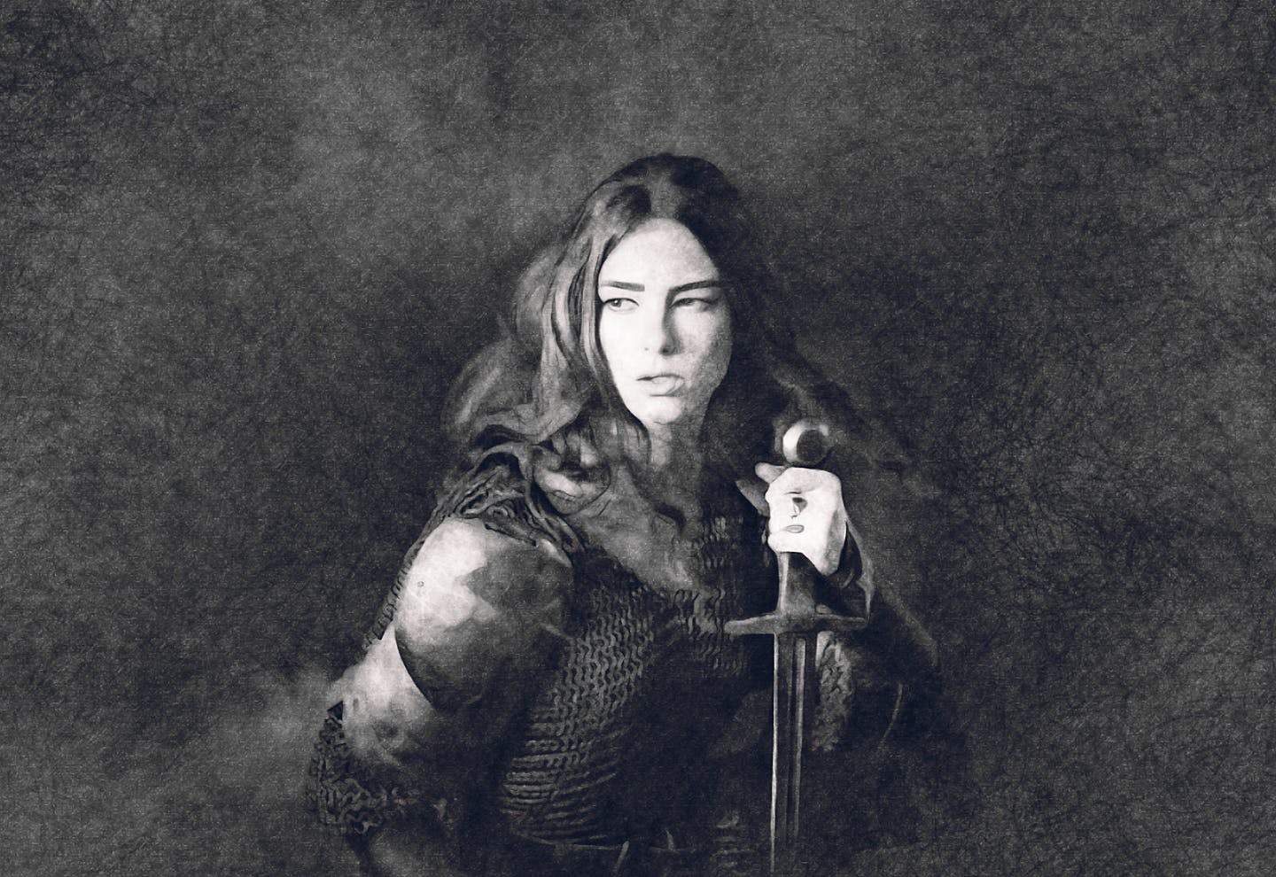 逼真铅笔素描效果一键生成PS动作 Dark Sketch CS4+ Photoshop Action插图(2)