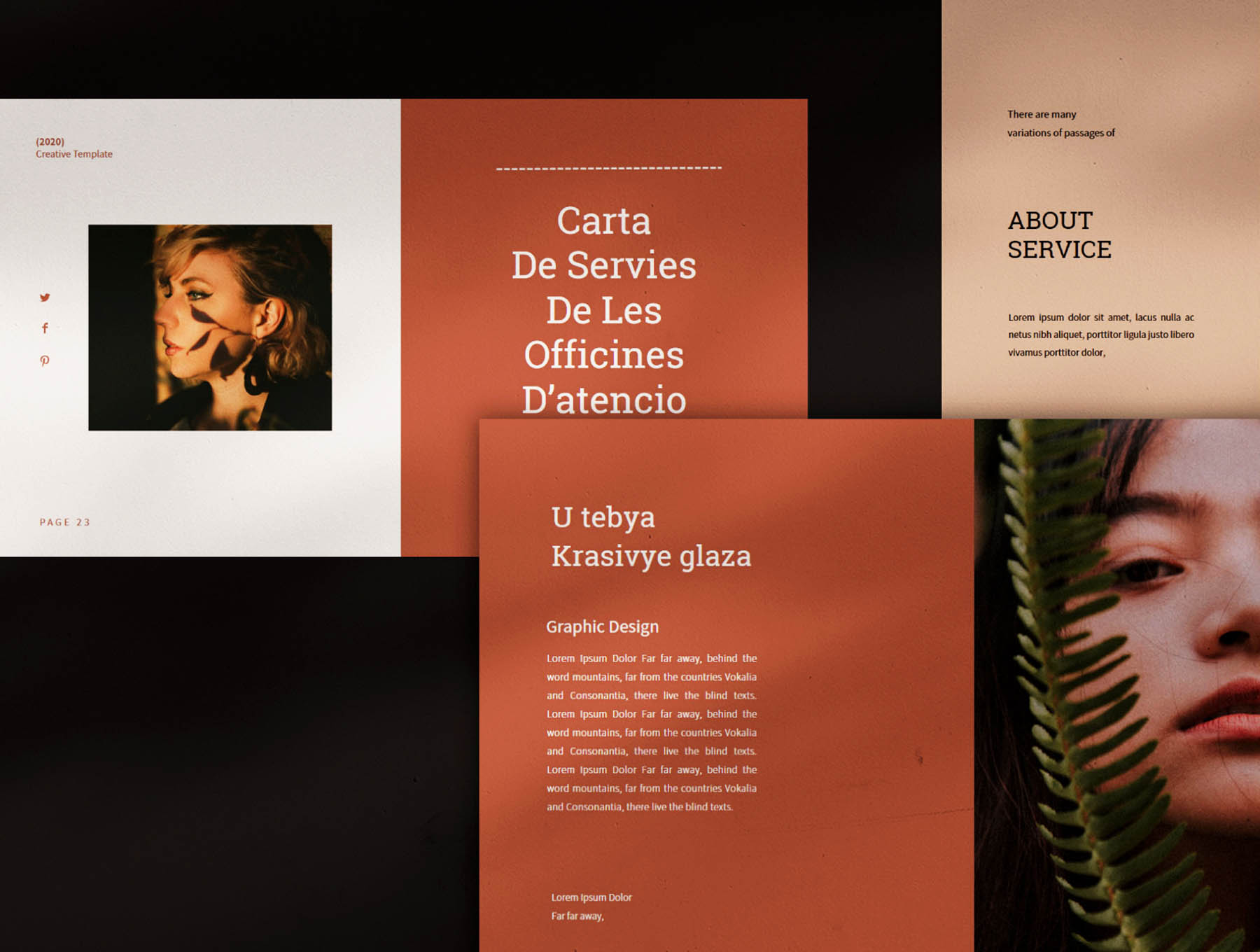 素材库下午茶：极简高端时尚的素材库精选Google演示模板插图(3)