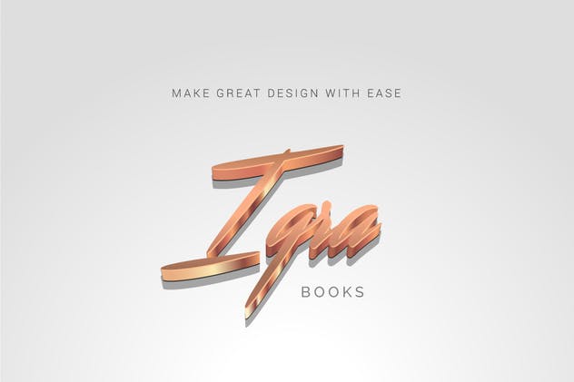 3D金属质感字体特效AI图层样式 Metallic Styles for Illustrator插图(5)