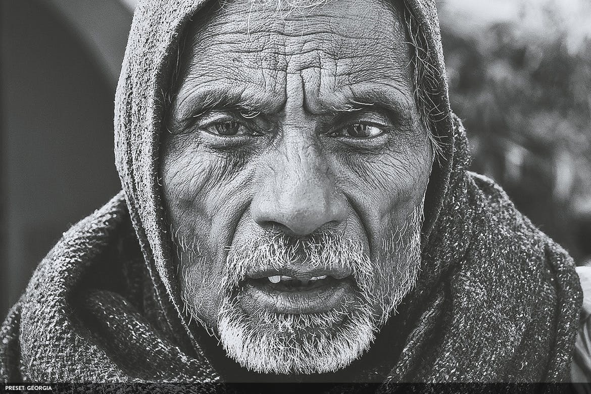 20款摄影大师级别黑白色调照片风格生成PS预设v1 Monochromatic Vol. 1 – 20 Photoshop Presets插图(3)