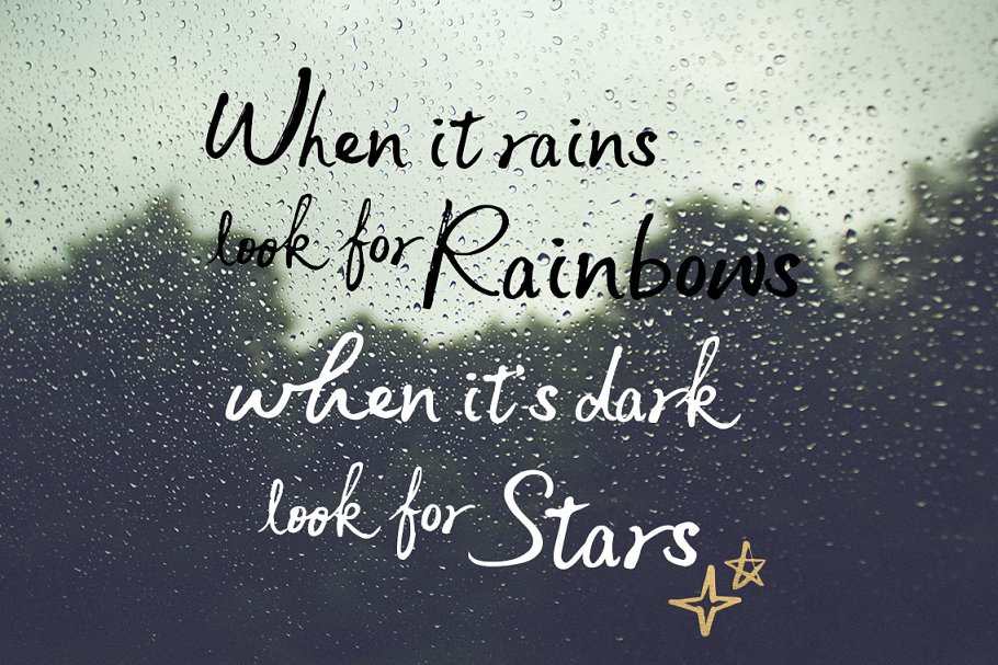 英文手写体字体+样机+笔刷 Tetyou Script + Mock up + Brushes插图(4)