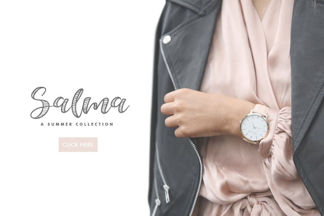 字体二重奏:英文手写字体+素描风格字体 Selda Script Font Duo插图(1)