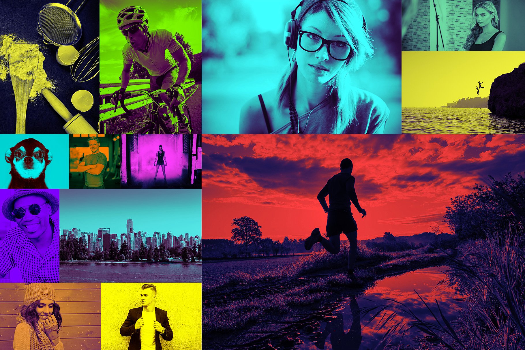 121个双色调照片滤镜ps动作 121 Duotone Lightroom Profiles插图(2)