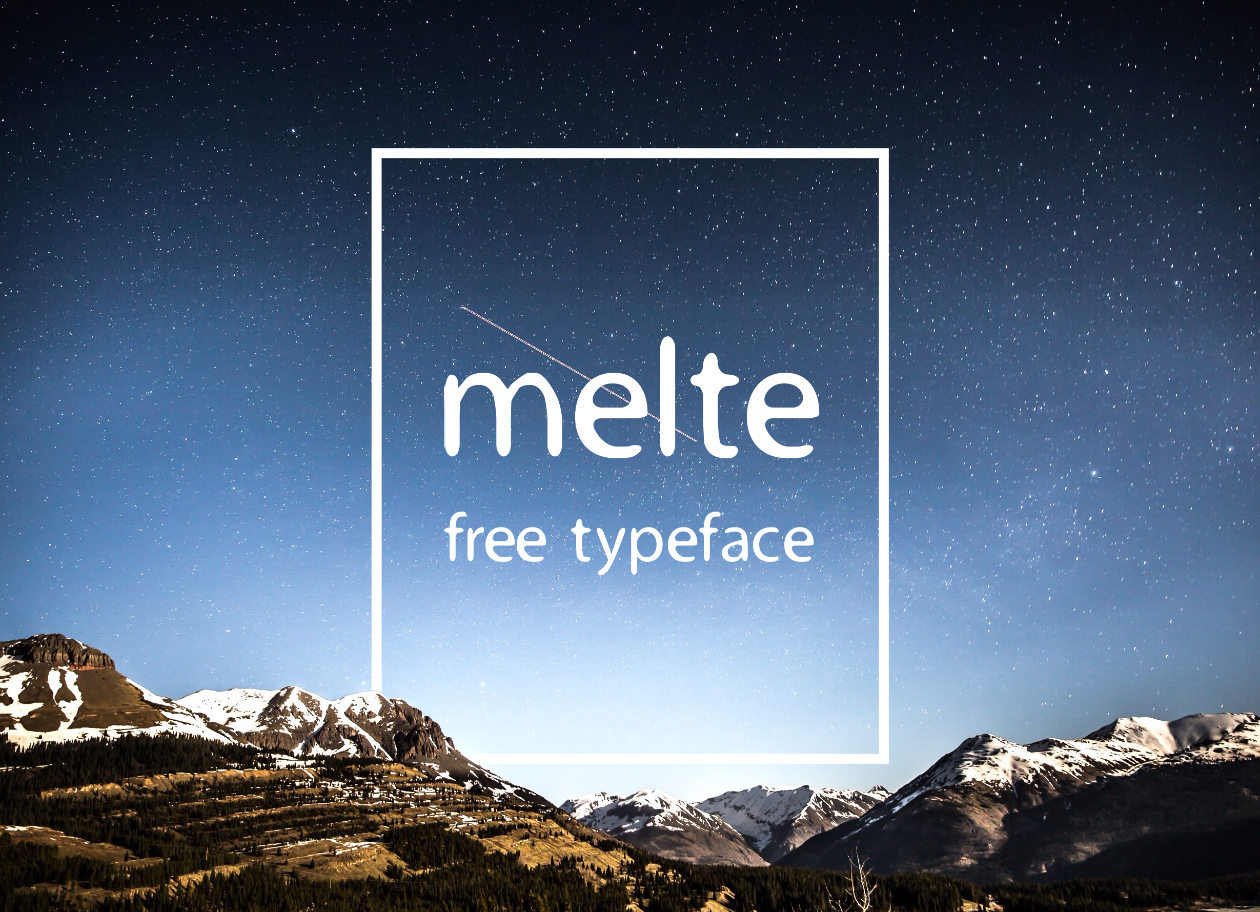 融化效果英文无衬线字体下载 Melte Display Free Font插图