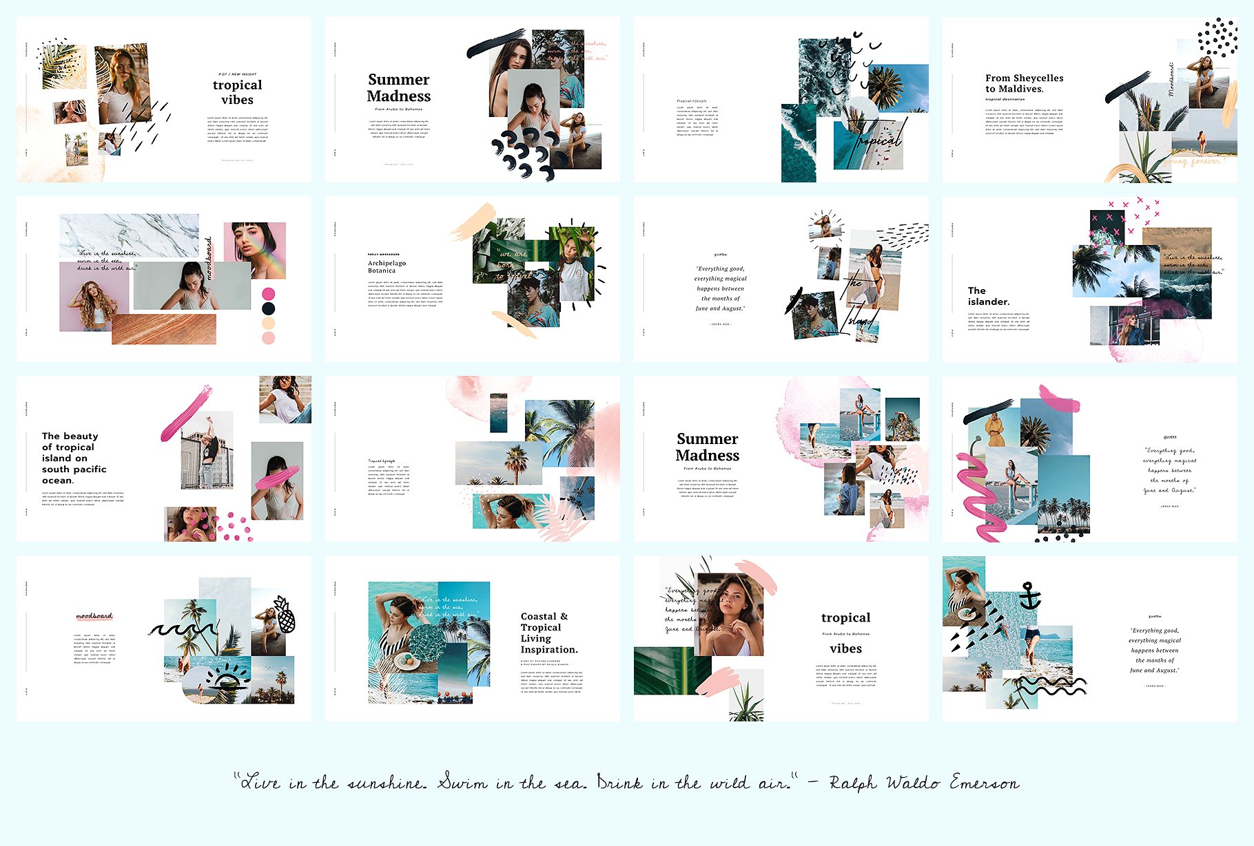 夏季热带主题Keynote模板 PORTARICA – Keynote Template插图(7)