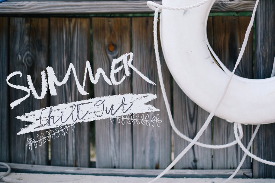 粗糙及柔软光滑两种蜡笔手写字体 Earth Elements Rough Type插图(2)